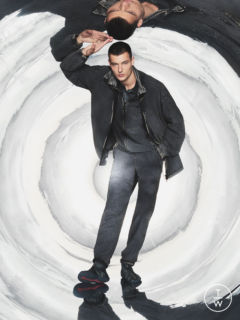 Fashion Week Milan Pre-Fall 2025 look 6 from the DIESEL collection womenswear