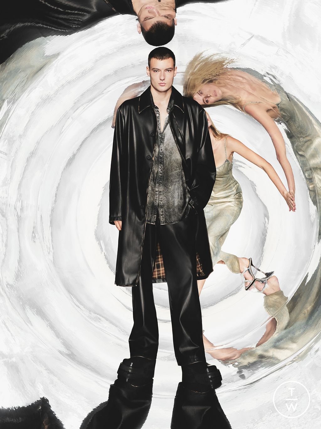 Fashion Week Milan Pre-Fall 2025 look 30 from the DIESEL collection womenswear