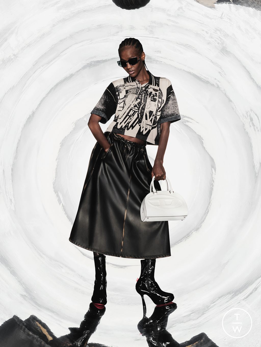 Fashion Week Milan Pre-Fall 2025 look 31 from the DIESEL collection womenswear