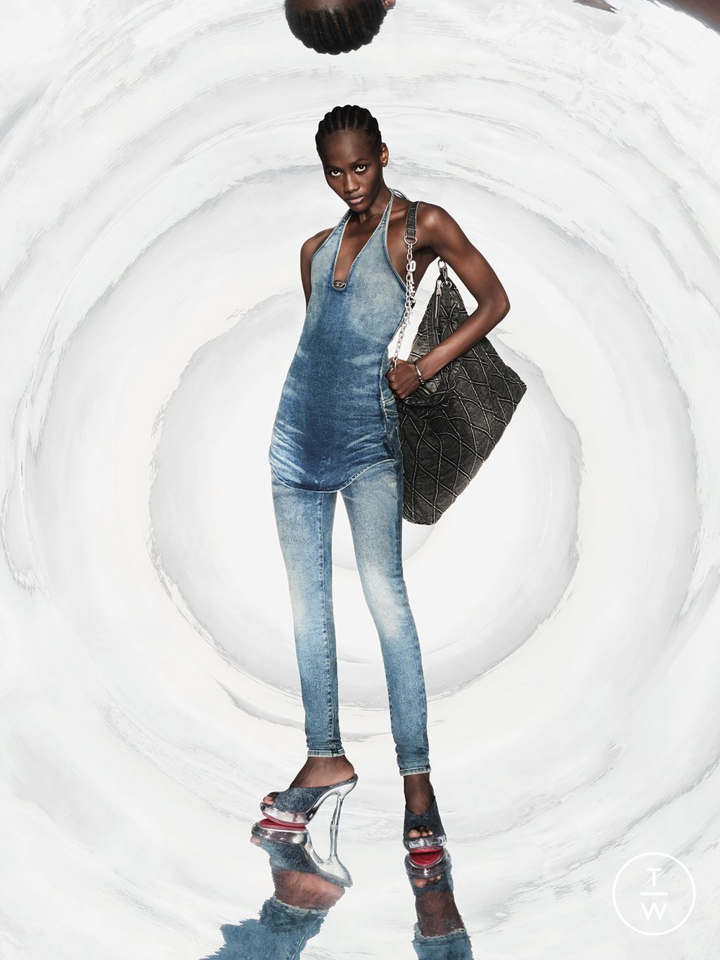 Fashion Week Milan Pre-Fall 2025 look 33 from the DIESEL collection womenswear