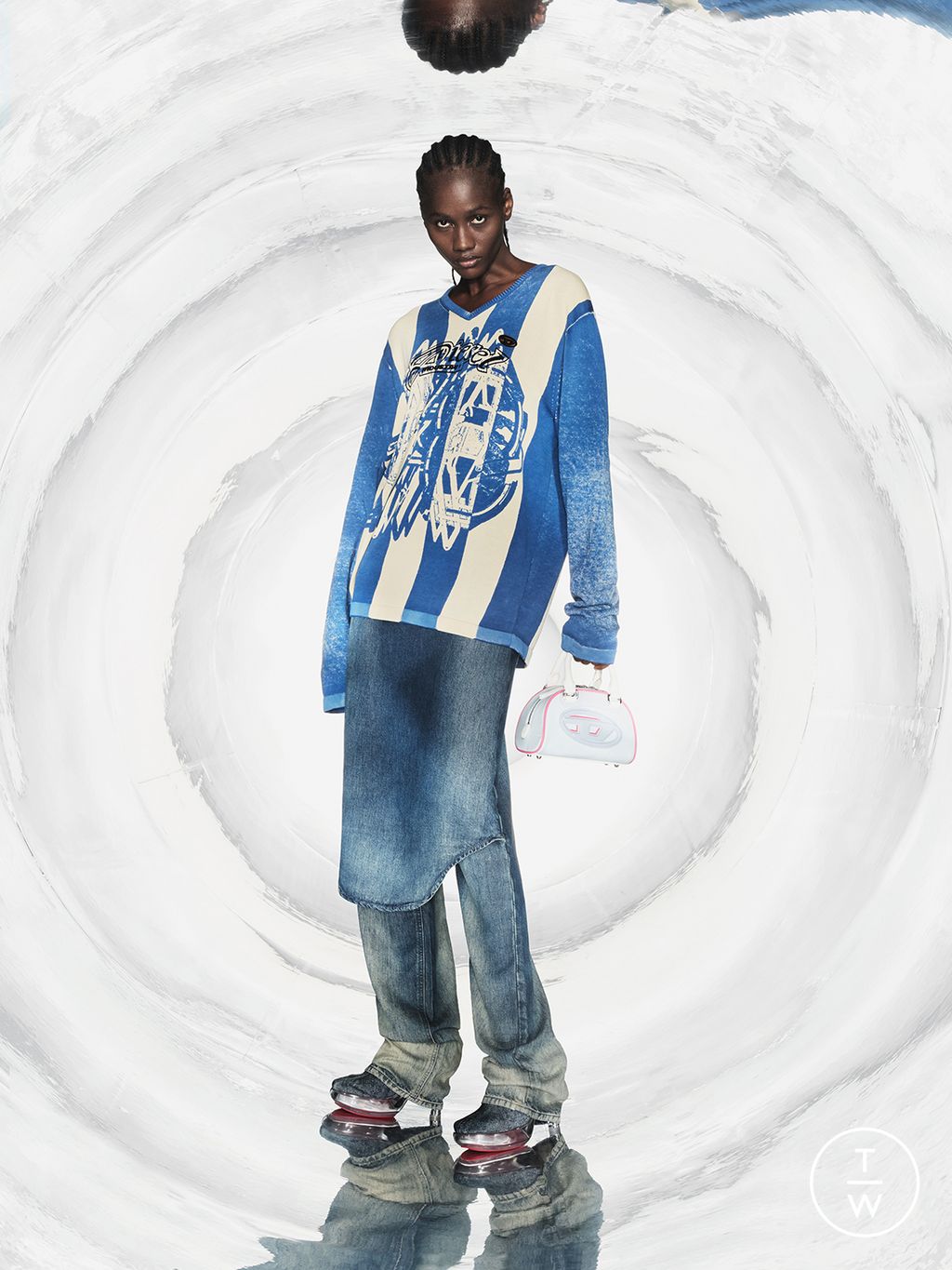 Fashion Week Milan Pre-Fall 2025 look 37 from the DIESEL collection womenswear