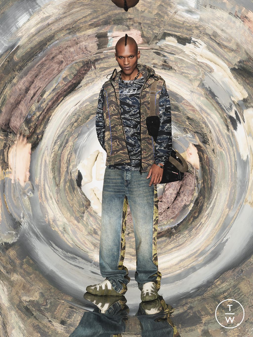 Fashion Week Milan Pre-Fall 2025 look 41 from the DIESEL collection womenswear