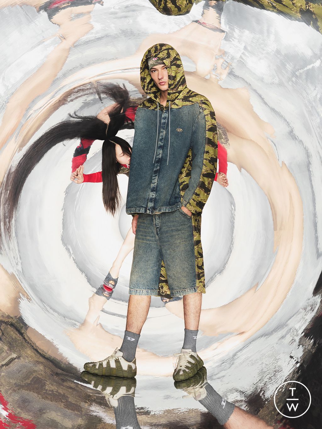 Fashion Week Milan Pre-Fall 2025 look 42 from the DIESEL collection womenswear