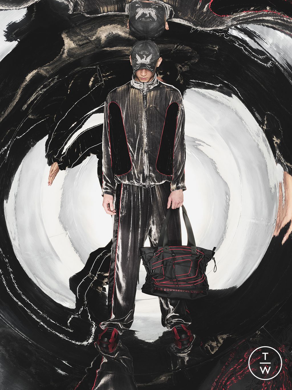 Fashion Week Milan Pre-Fall 2025 look 45 from the DIESEL collection womenswear