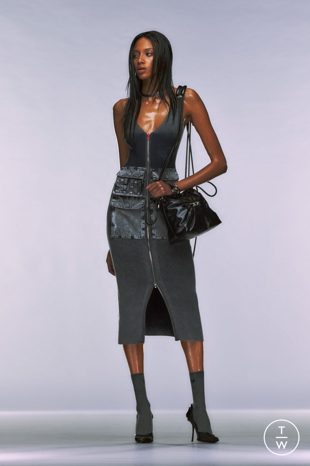 Fashion Week Milan Resort 2025 look 30 from the DIESEL collection womenswear