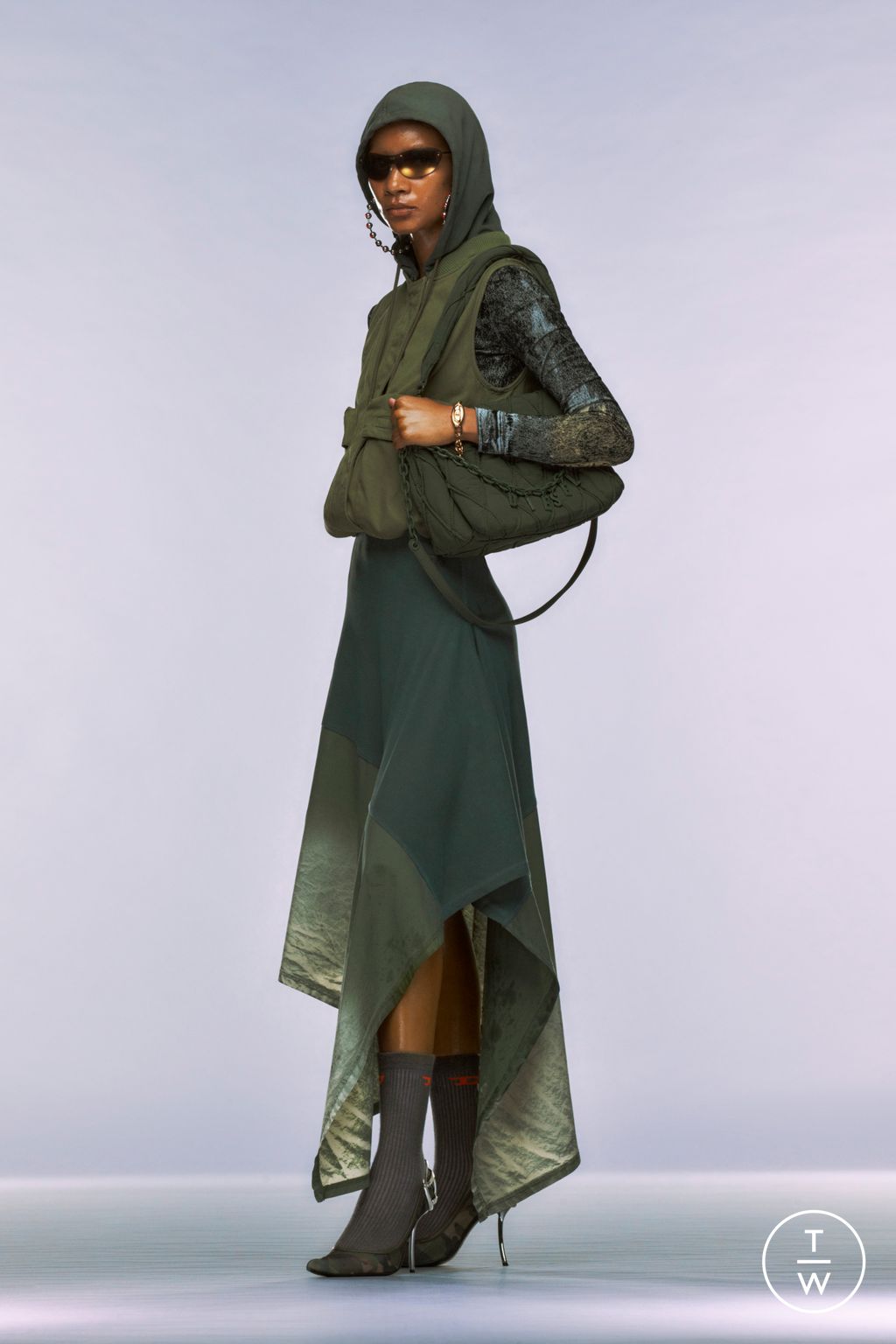Fashion Week Milan Resort 2025 look 32 from the DIESEL collection womenswear