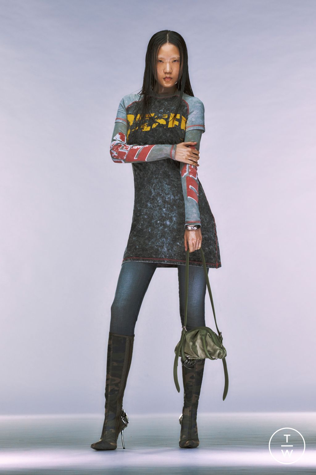 Fashion Week Milan Resort 2025 look 34 from the DIESEL collection womenswear