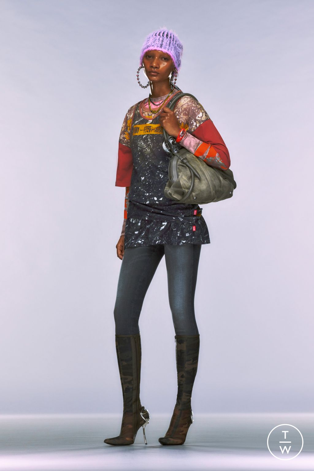 Fashion Week Milan Resort 2025 look 36 from the DIESEL collection womenswear