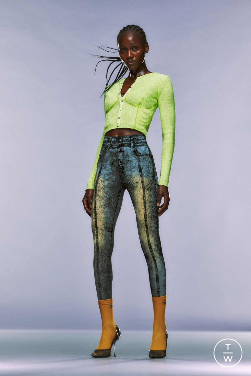 Fashion Week Milan Resort 2025 look 38 from the DIESEL collection womenswear