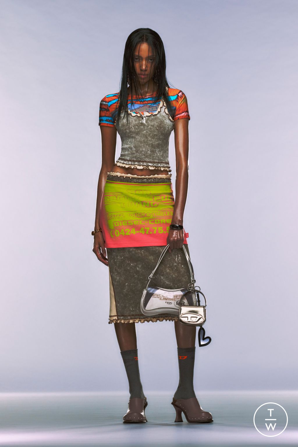 Fashion Week Milan Resort 2025 look 56 from the DIESEL collection 女装