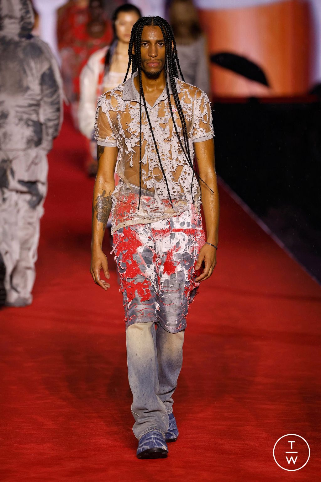 Fashion Week Milan Spring/Summer 2024 look 7 from the DIESEL collection 女装