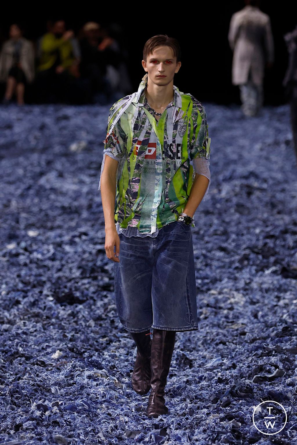 Fashion Week Milan Spring/Summer 2025 look 38 from the DIESEL collection 女装