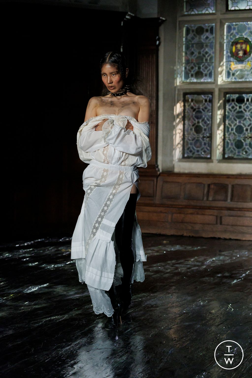 Fashion Week London Spring/Summer 2026 look 17 from the Dilara Findikoglu collection womenswear