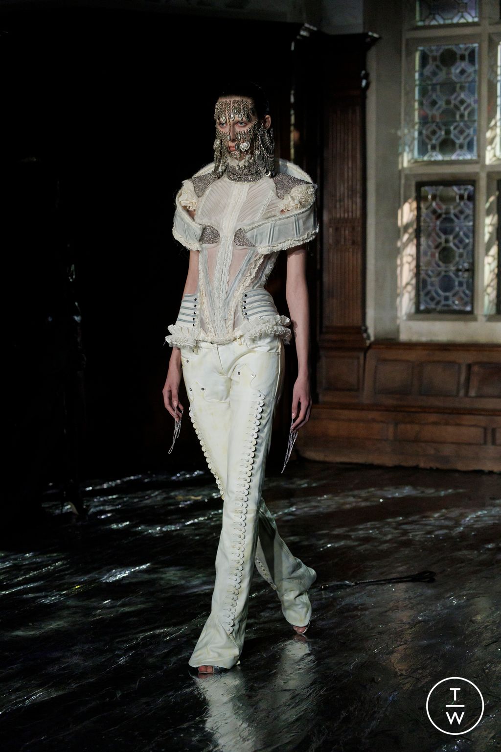 Fashion Week London Spring/Summer 2026 look 27 from the Dilara Findikoglu collection womenswear