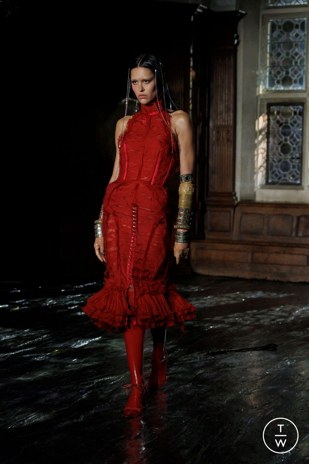 Fashion Week London Spring/Summer 2026 look 29 from the Dilara Findikoglu collection womenswear