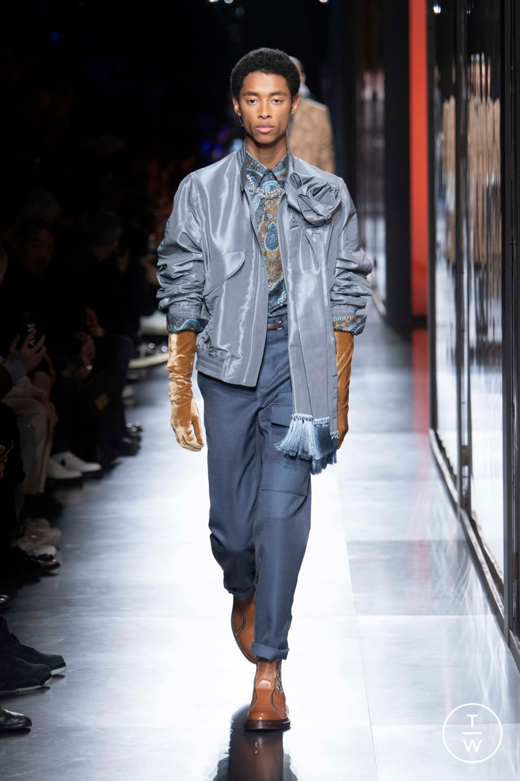 Fashion Week Paris Fall/Winter 2020 look 11 de la collection Dior Men menswear
