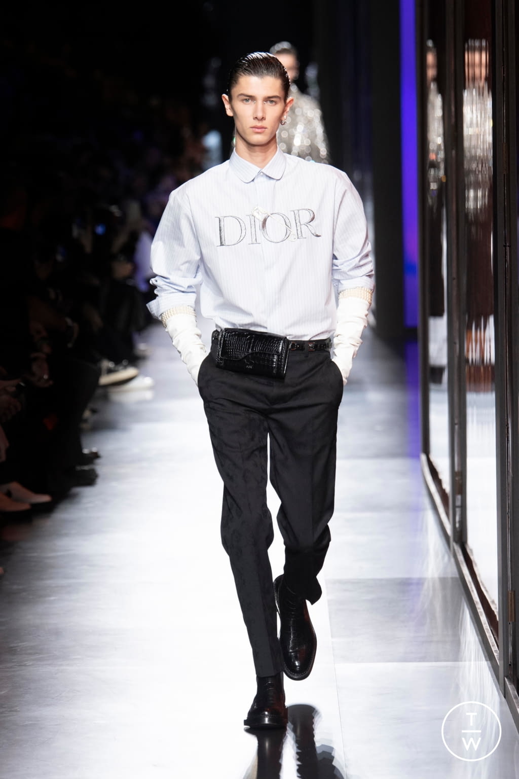 Fashion Week Paris Fall/Winter 2020 look 46 from the Dior Men collection menswear
