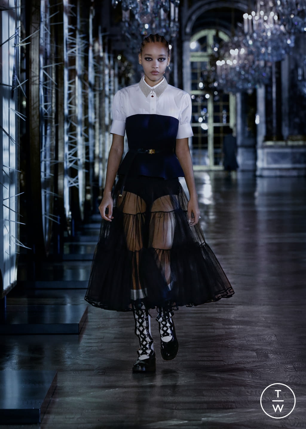 Fashion Week Paris Fall/Winter 2021 look 28 de la collection Christian Dior womenswear