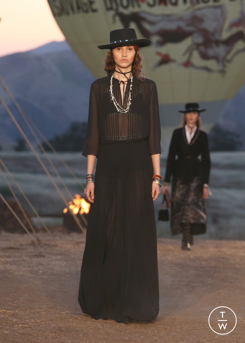 Fashion Week Paris Resort 2018 look 55 from the Christian Dior collection womenswear