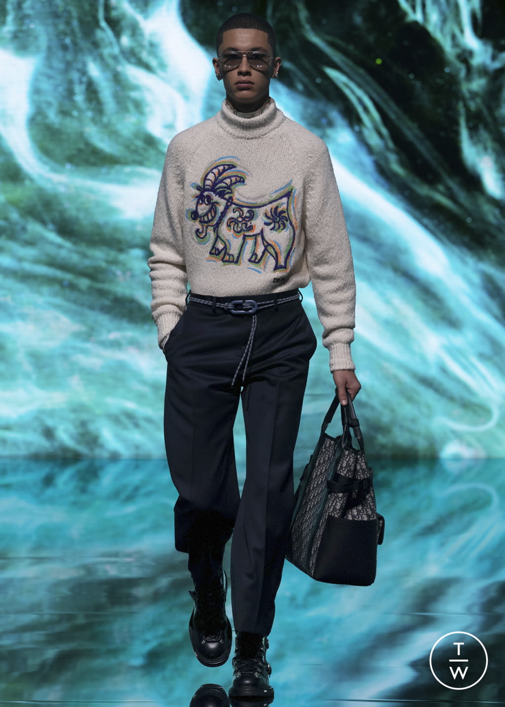 Fashion Week Paris Pre-Fall 2021 look 8 from the Dior Men collection 男装