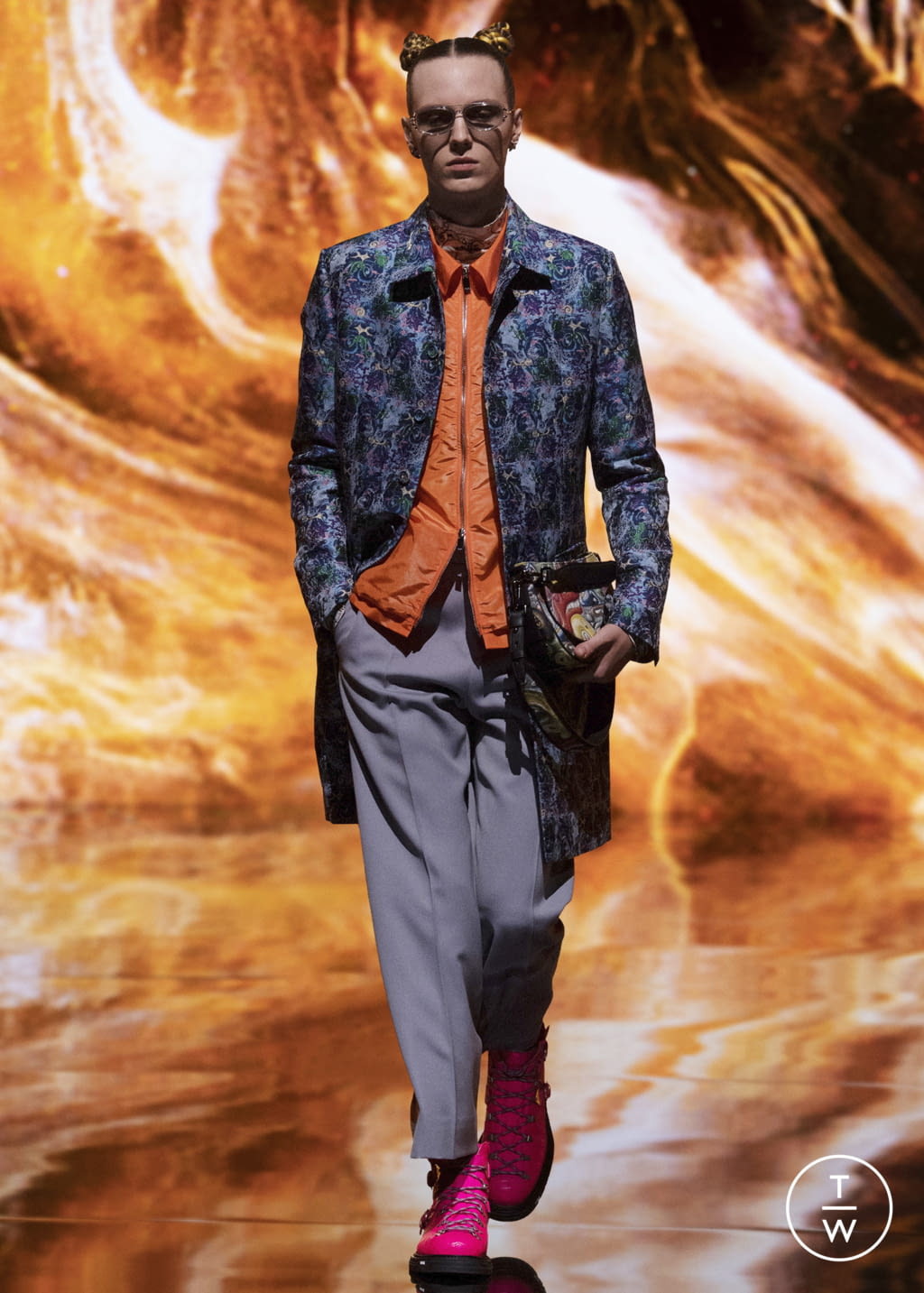 Fashion Week Paris Pre-Fall 2021 look 12 from the Dior Men collection 男装