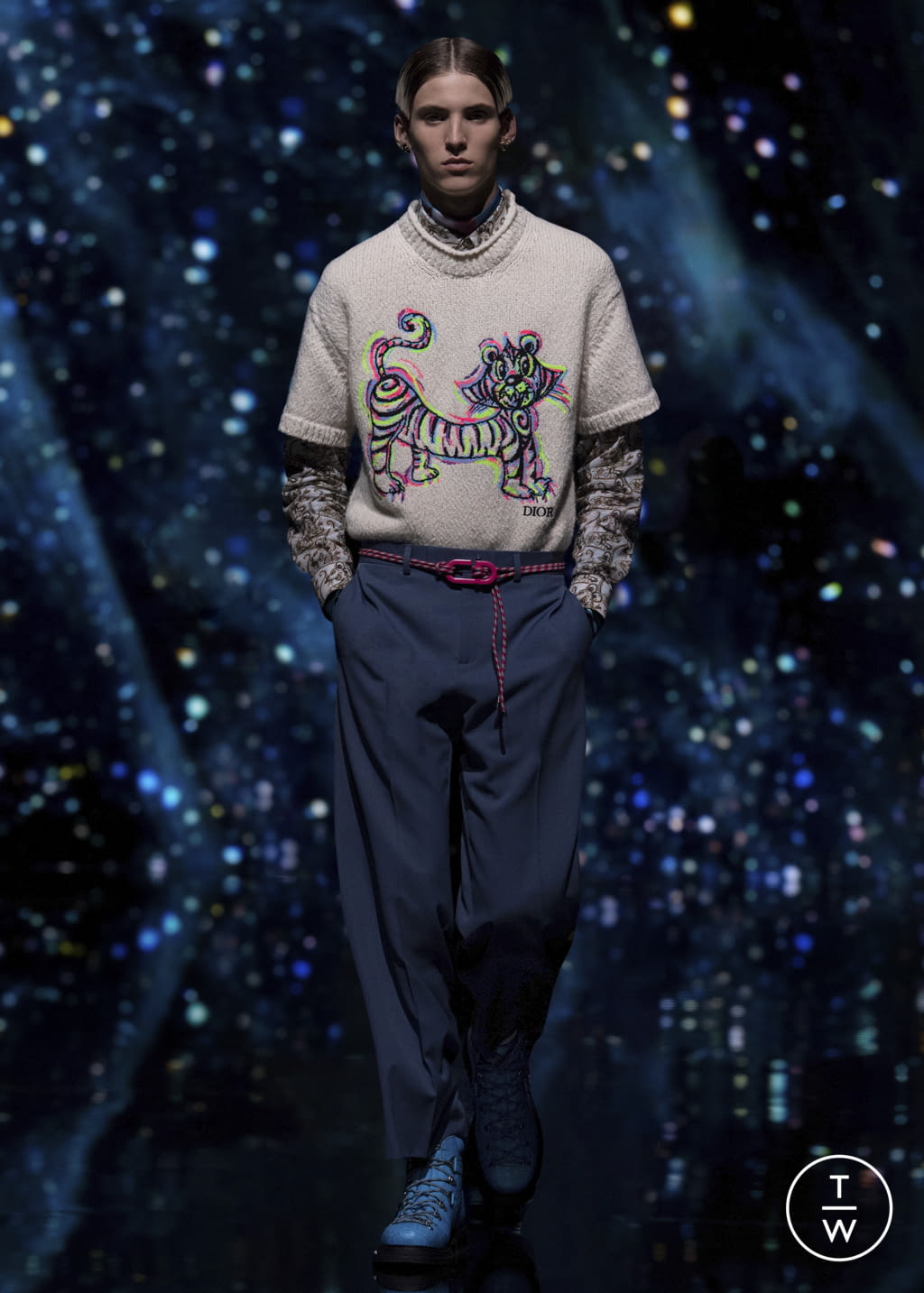 Fashion Week Paris Pre-Fall 2021 look 20 from the Dior Men collection 男装