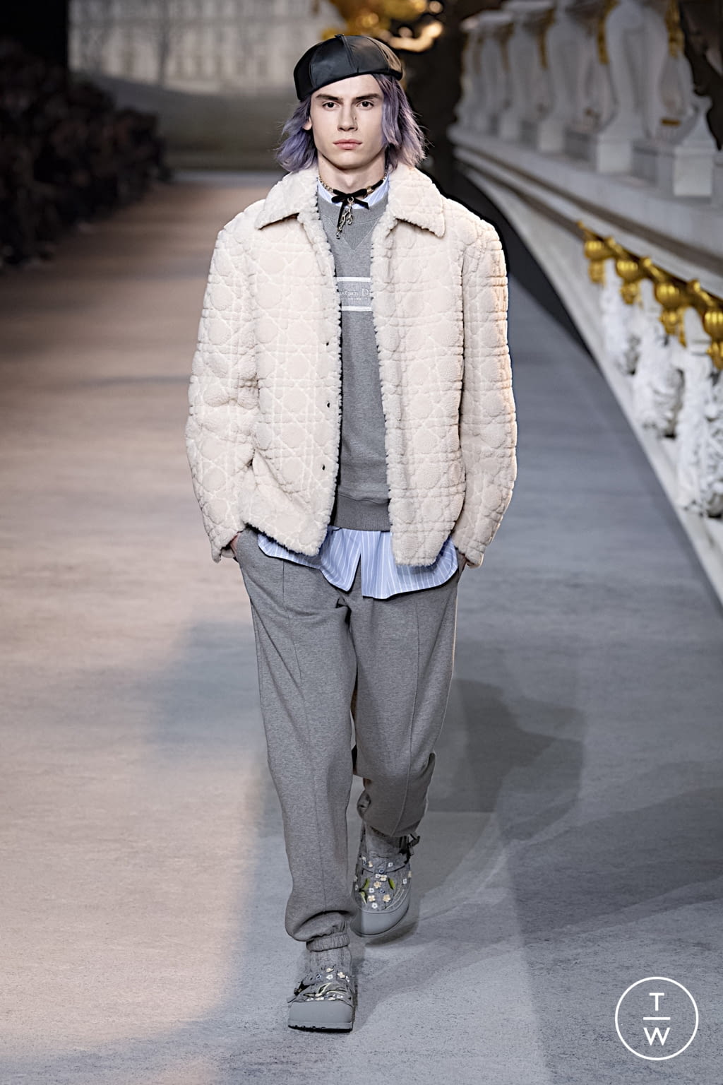 Fashion Week Paris Fall/Winter 2022 look 19 de la collection Dior Men menswear