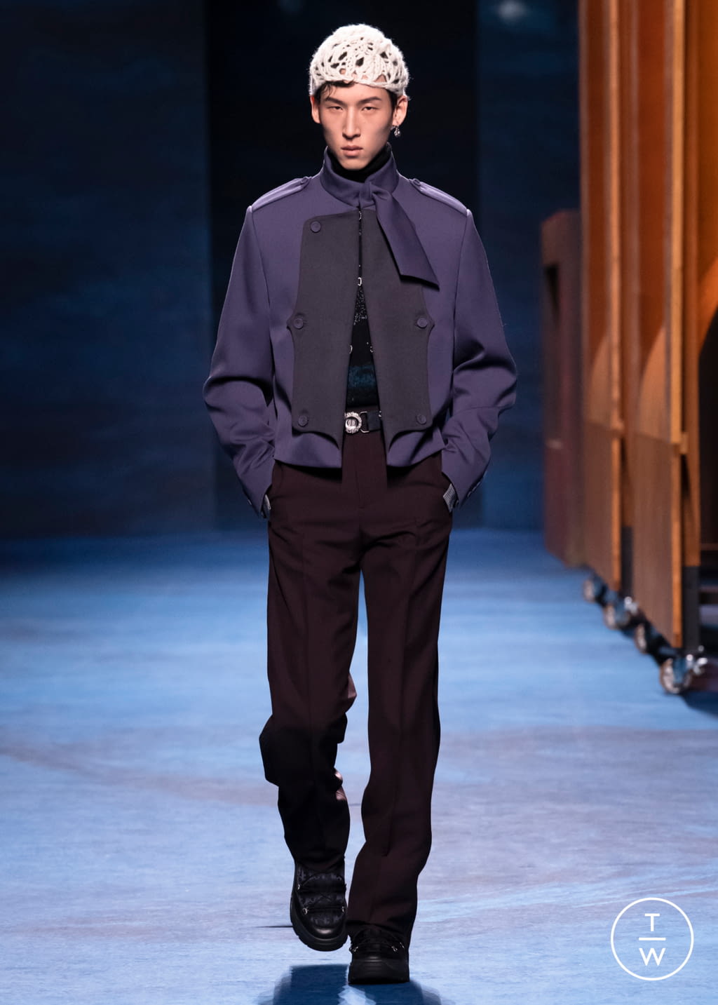 Fashion Week Paris Fall/Winter 2021 look 26 de la collection Dior Men menswear