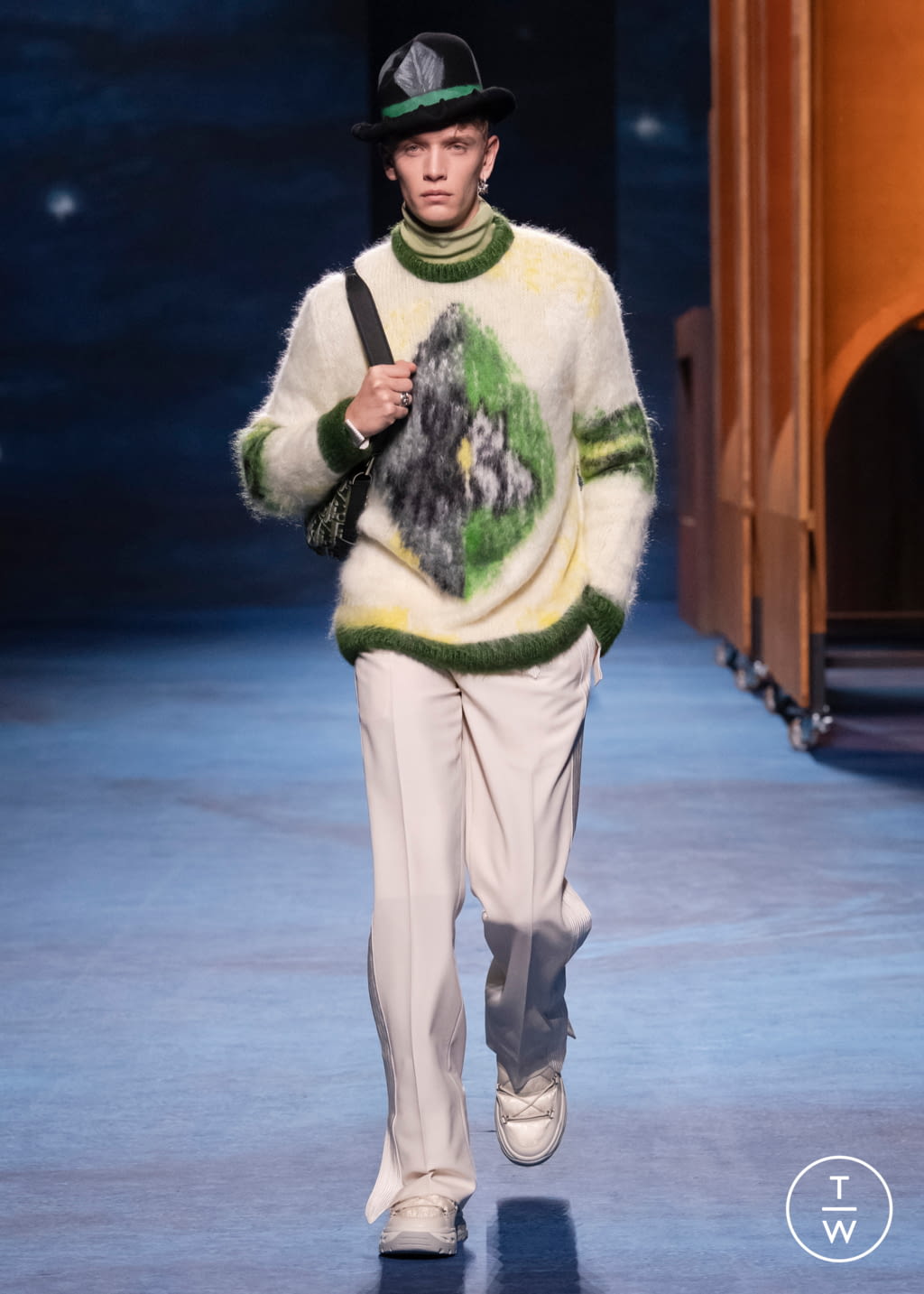 Fashion Week Paris Fall/Winter 2021 look 31 from the Dior Men collection menswear