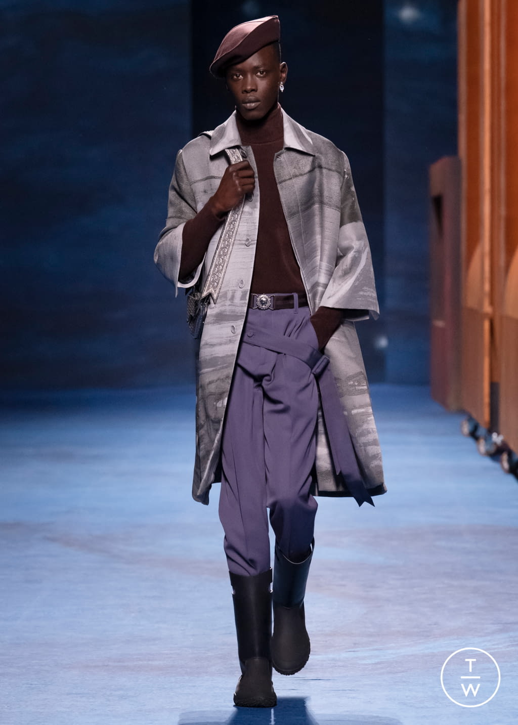 Fashion Week Paris Fall/Winter 2021 look 35 de la collection Dior Men menswear