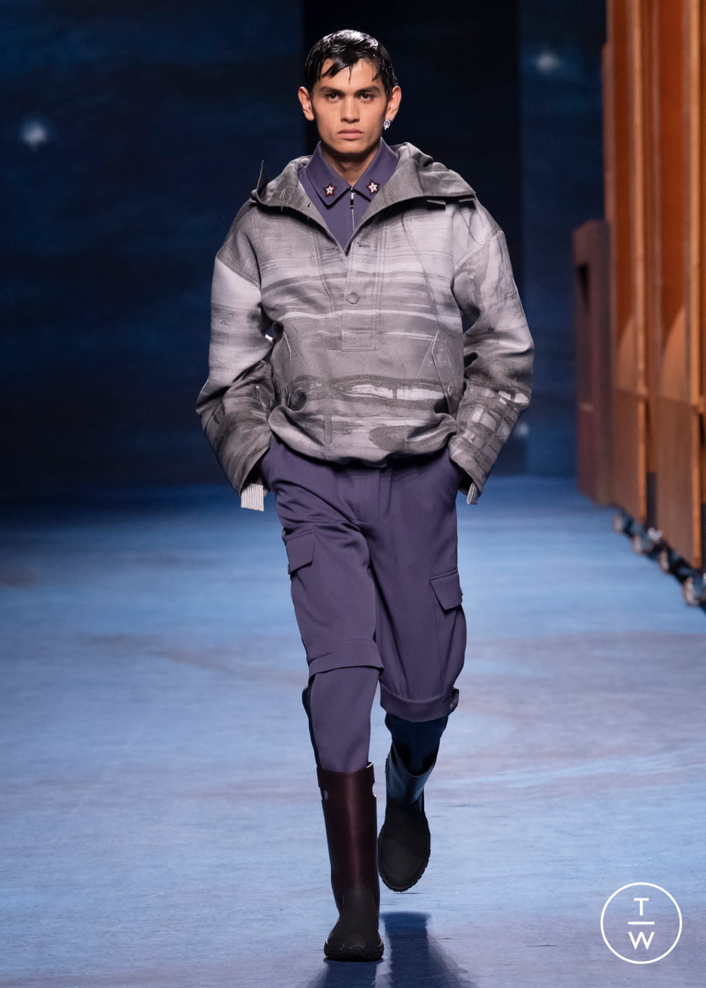 Fashion Week Paris Fall/Winter 2021 look 37 from the Dior Men collection menswear