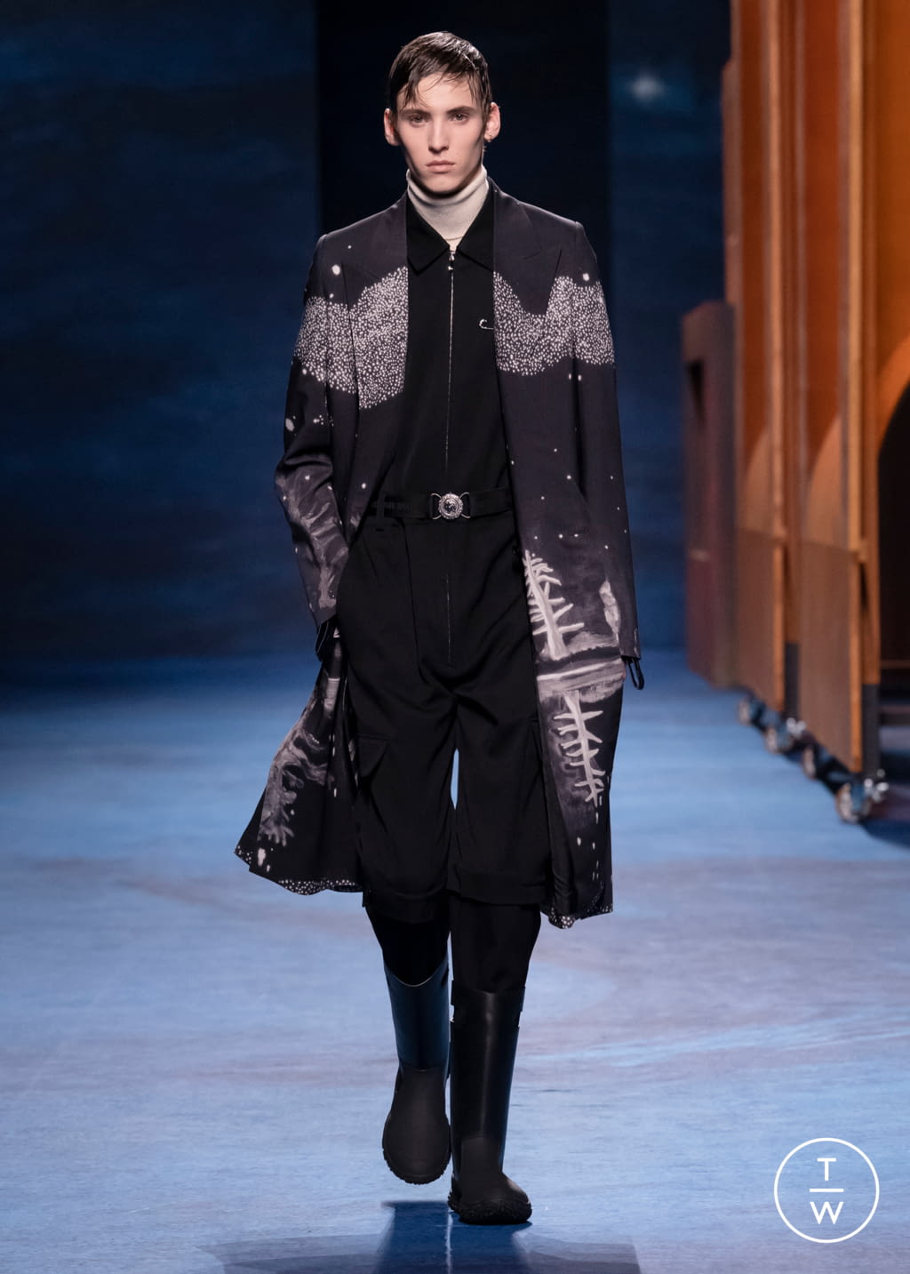 Fashion Week Paris Fall/Winter 2021 look 40 from the Dior Men collection 男装