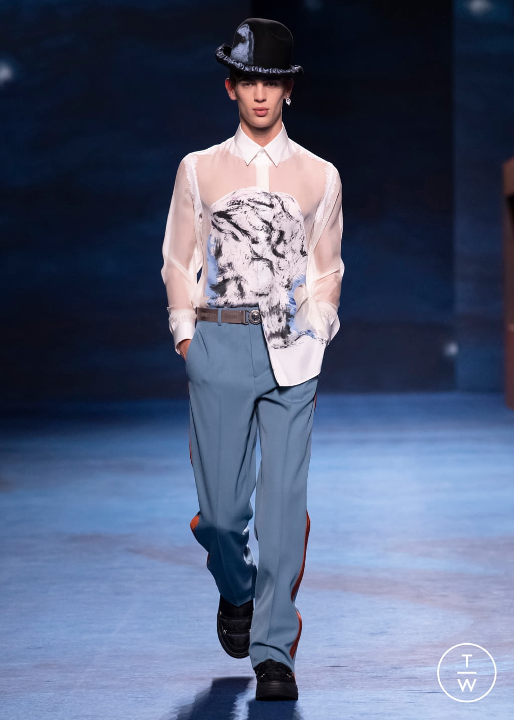 Fashion Week Paris Fall/Winter 2021 look 43 de la collection Dior Men menswear
