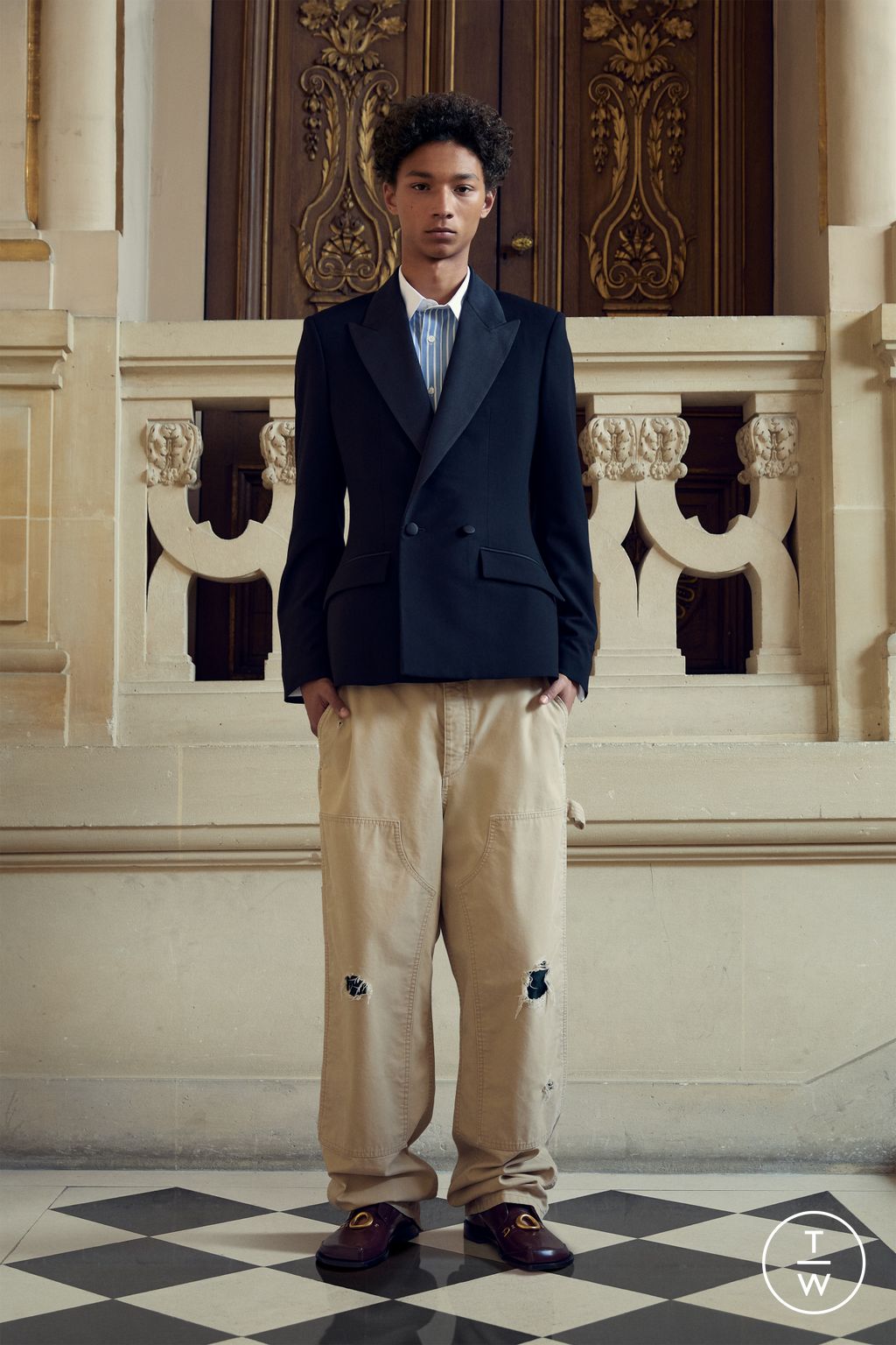 Fashion Week Paris Pre-Fall 2026 look 10 de la collection Dior Homme menswear