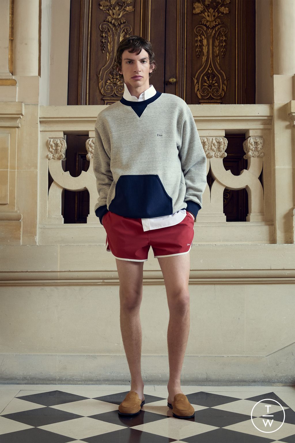 Fashion Week Paris Pre-Fall 2026 look 16 from the Dior Homme collection menswear