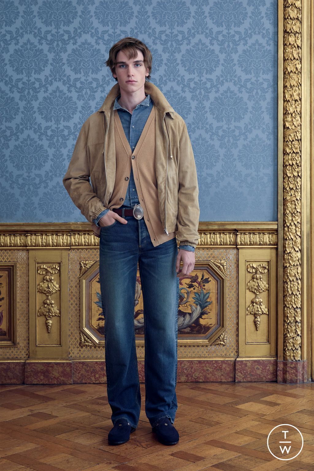 Fashion Week Paris Pre-Fall 2026 look 17 from the Dior Homme collection menswear