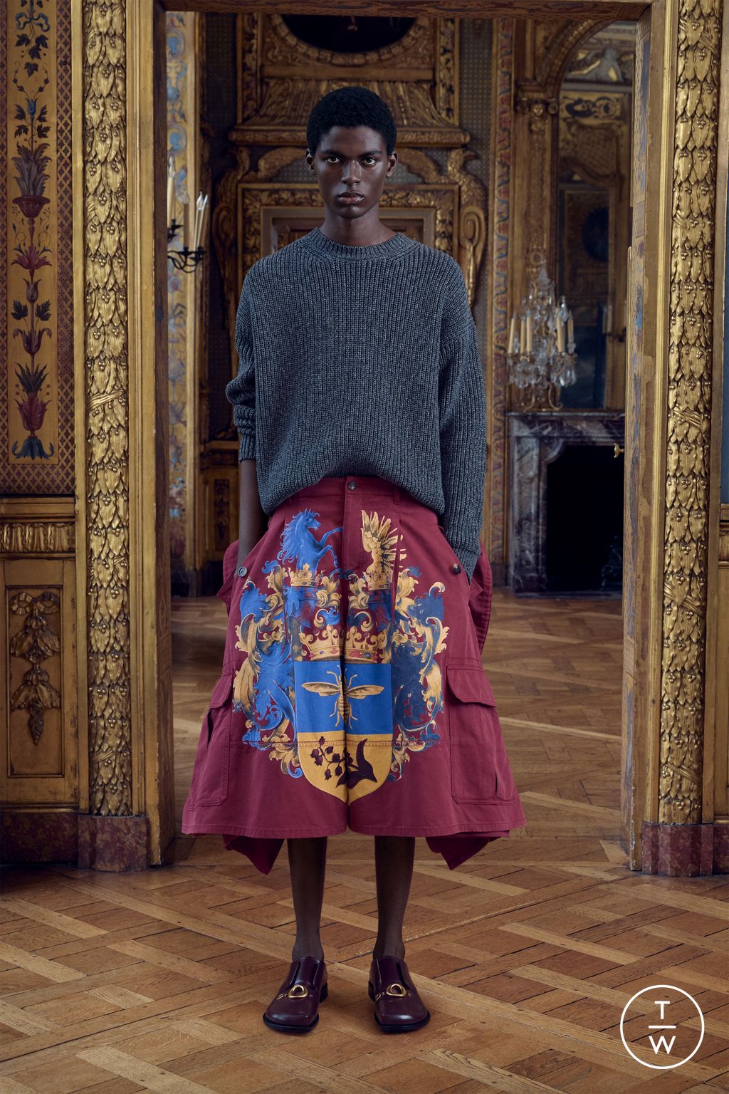 Fashion Week Paris Pre-Fall 2026 look 2 from the Dior Homme collection menswear