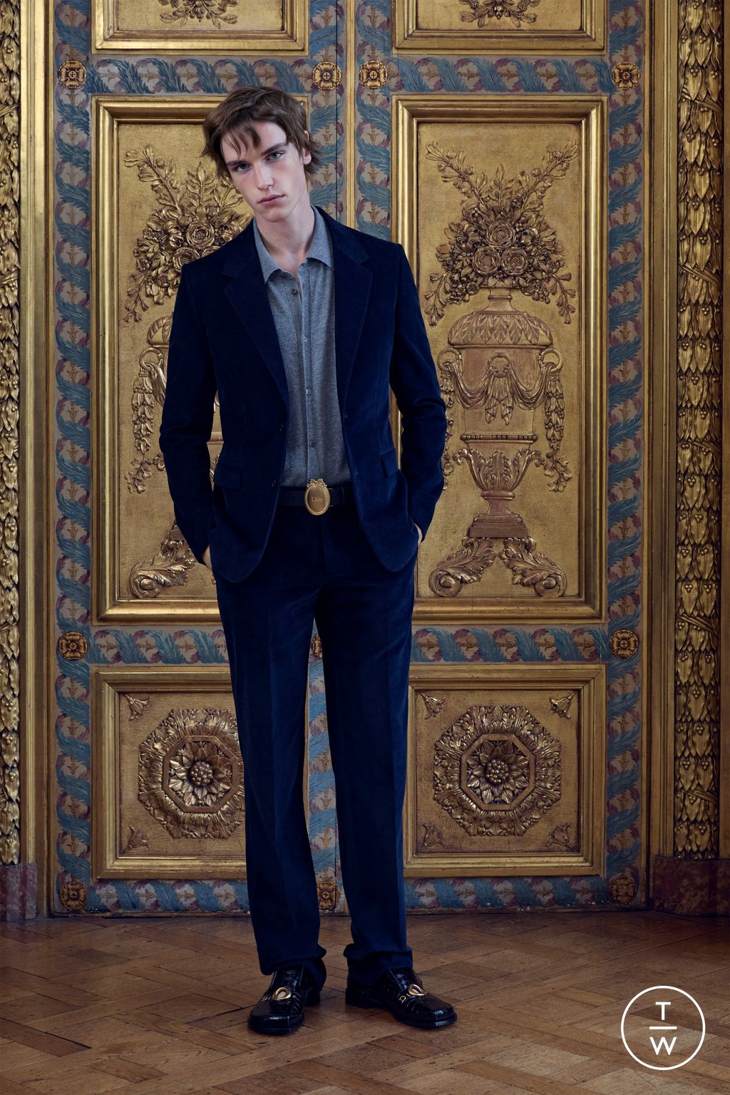 Fashion Week Paris Pre-Fall 2026 look 26 from the Dior Homme collection 男装