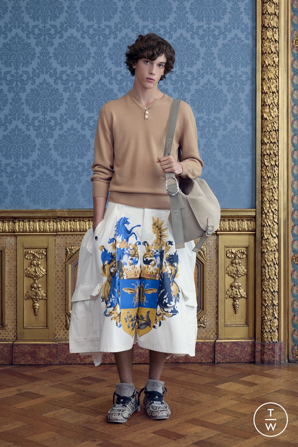 Fashion Week Paris Pre-Fall 2026 look 6 from the Dior Homme collection menswear