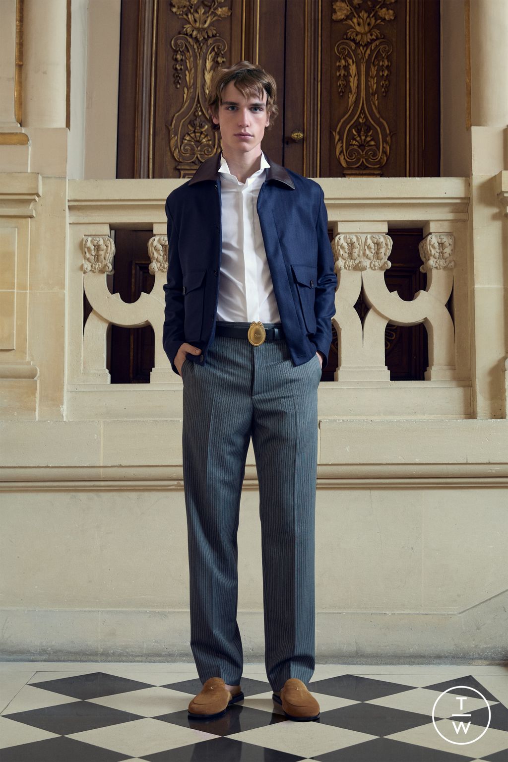 Fashion Week Paris Pre-Fall 2026 look 9 from the Dior Homme collection menswear