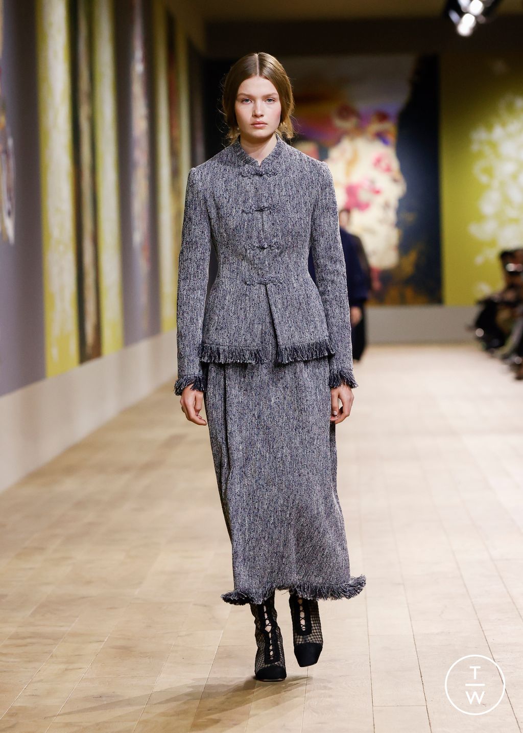 Fashion Week Paris Fall/Winter 2022 look 50 de la collection Christian Dior couture