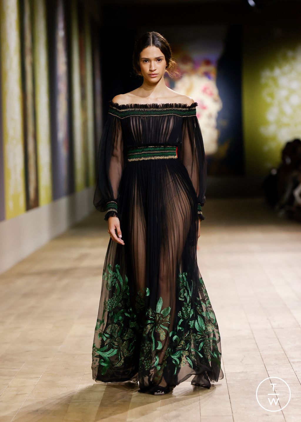 Fashion Week Paris Fall/Winter 2022 look 67 de la collection Christian Dior couture