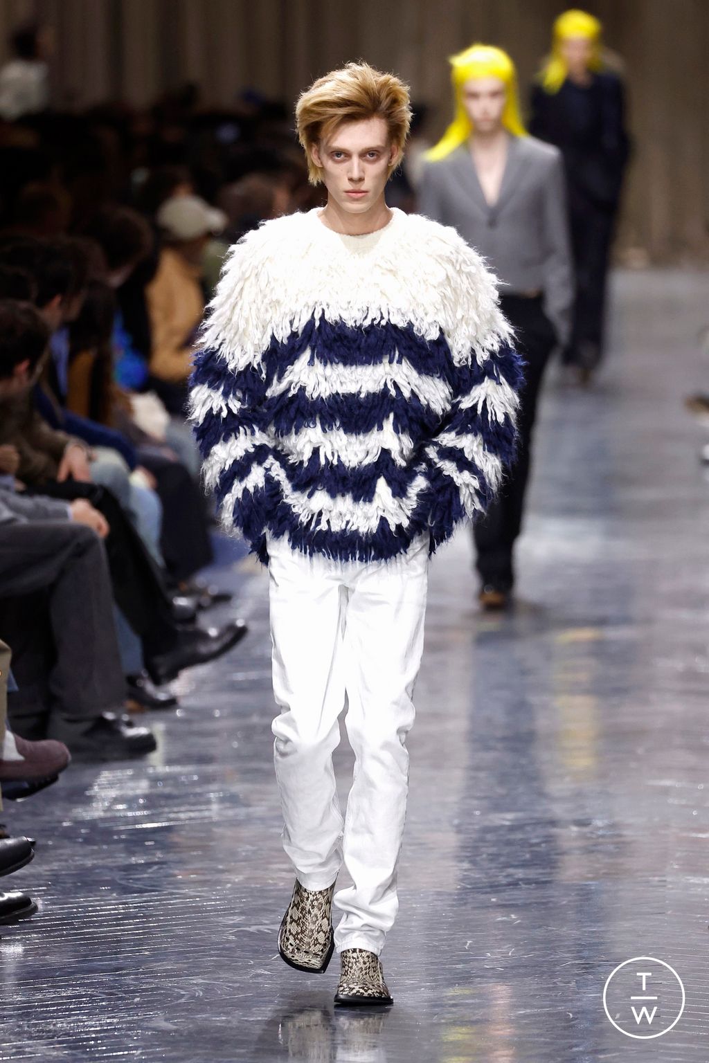 Fashion Week Paris Fall/Winter 2026 look 34 from the Dior Homme collection 男装