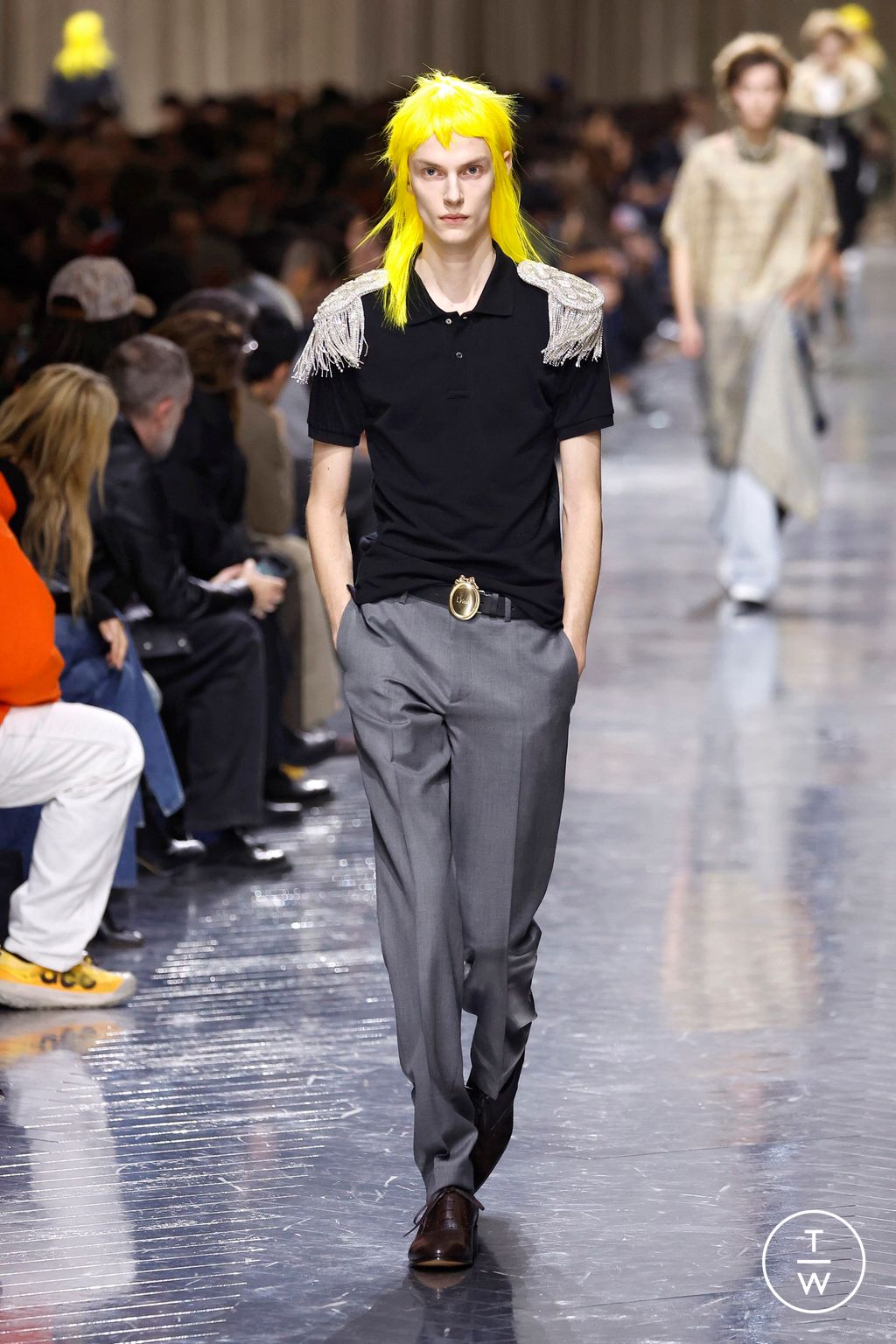 Fashion Week Paris Fall/Winter 2026 look 45 from the Dior Homme collection menswear
