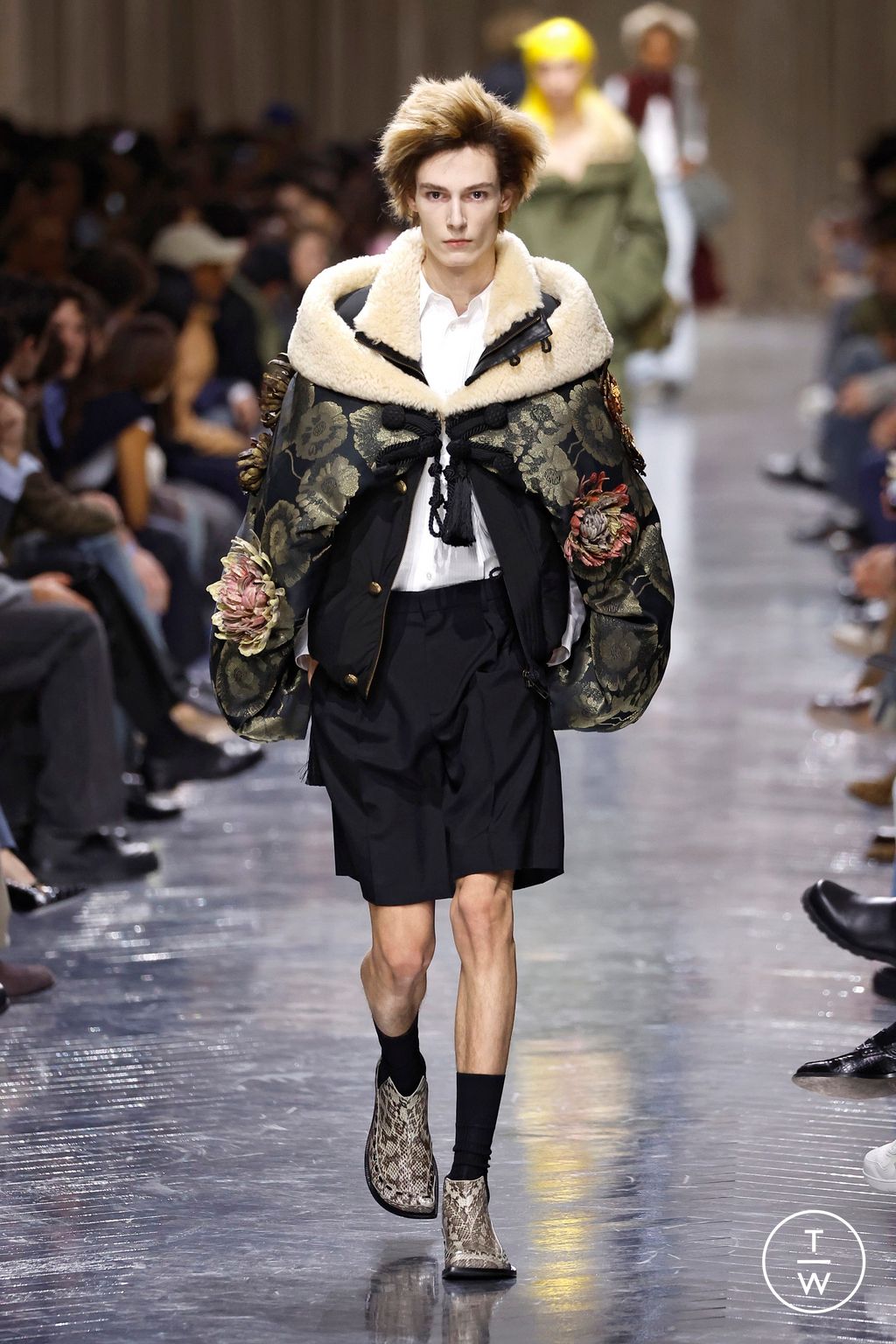 Fashion Week Paris Fall/Winter 2026 look 47 from the Dior Homme collection 男装