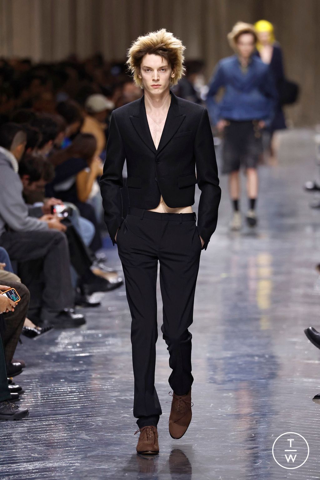 Fashion Week Paris Fall/Winter 2026 look 57 from the Dior Homme collection 男装