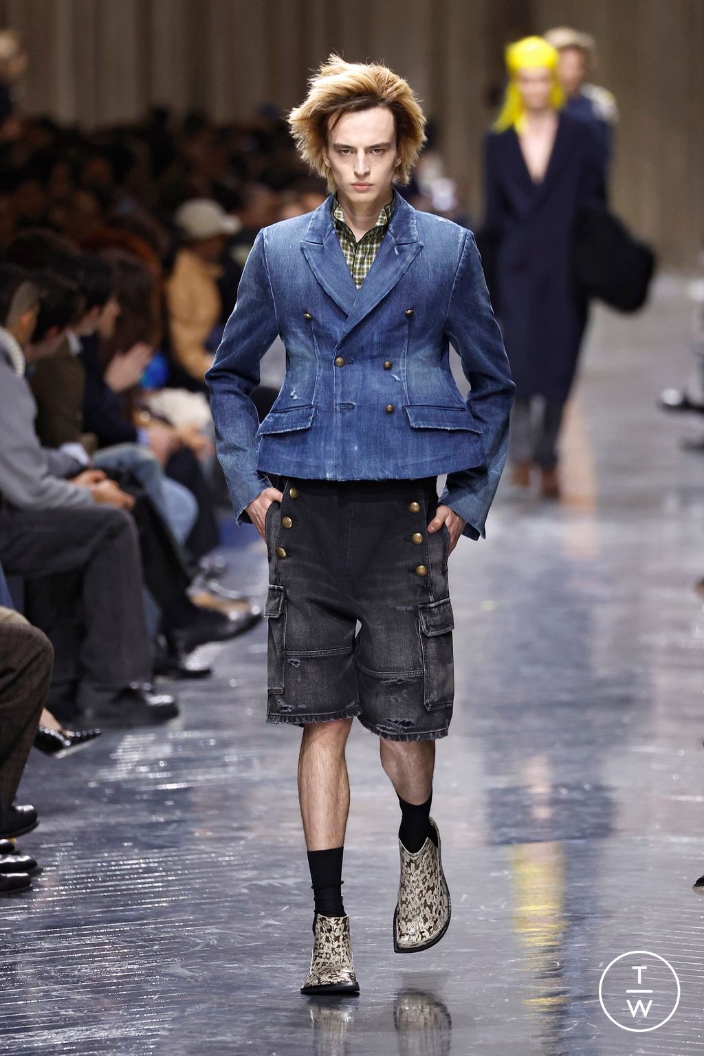 Fashion Week Paris Fall/Winter 2026 look 58 from the Dior Homme collection menswear