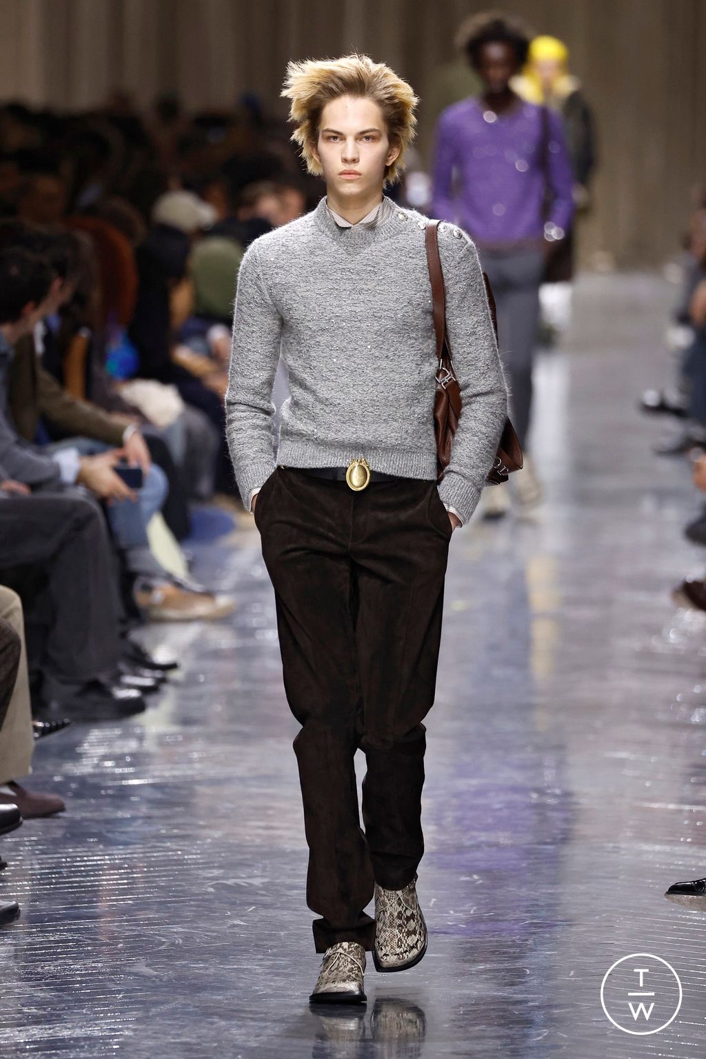 Fashion Week Paris Fall/Winter 2026 look 61 de la collection Dior Homme menswear
