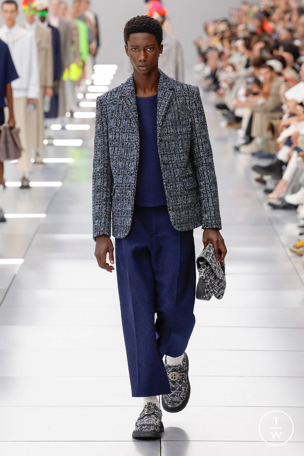Fashion Week Paris Spring/Summer 2024 look 6 from the Dior Men collection 男装