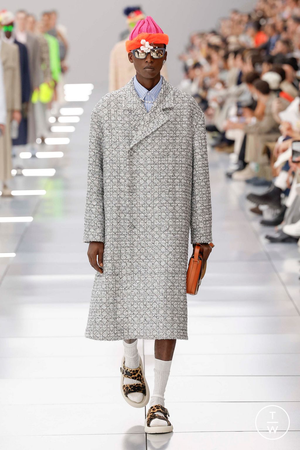 Fashion Week Paris Spring/Summer 2024 look 7 from the Dior Men collection 男装